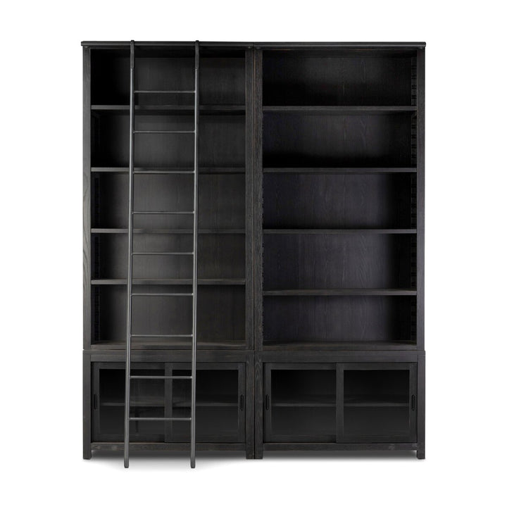 Admont Double Bookcase With Ladder