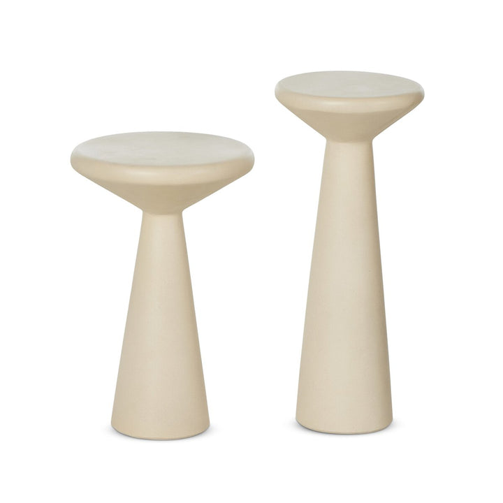 Ravine Concrete Accent Tables, Set Of 2