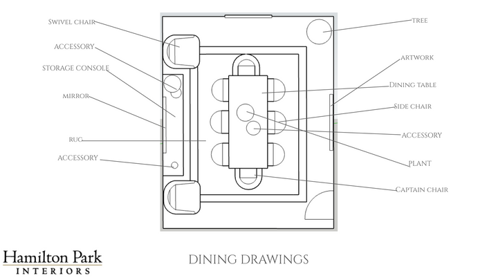 Dining Room E-Design Services
