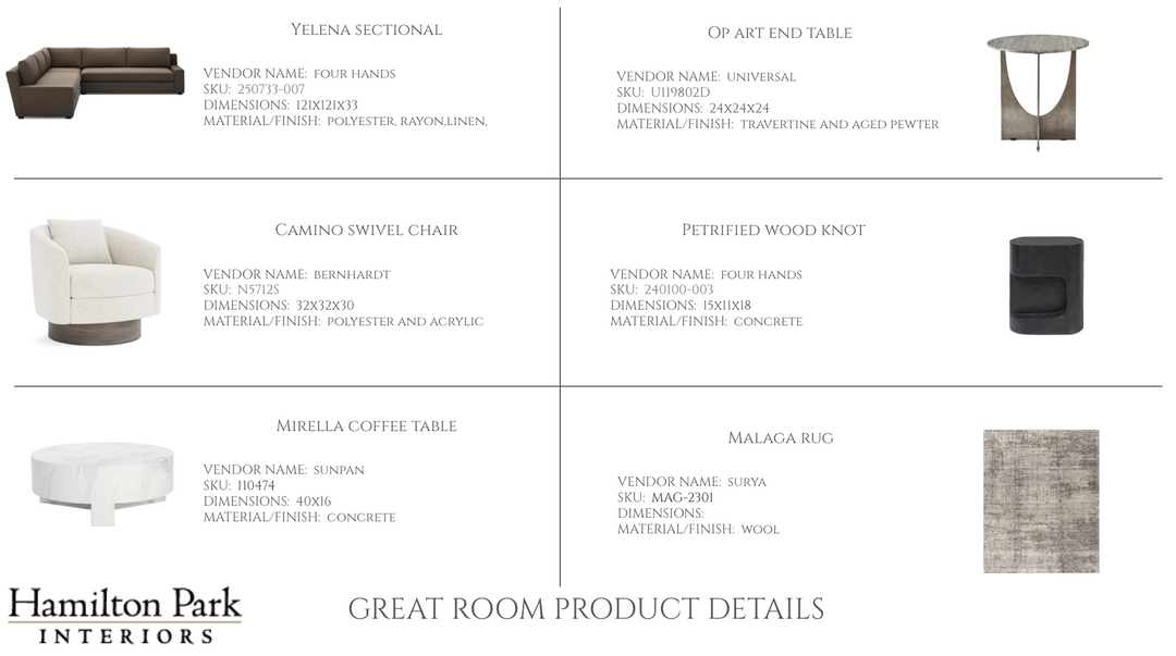Great Room E-Design Services