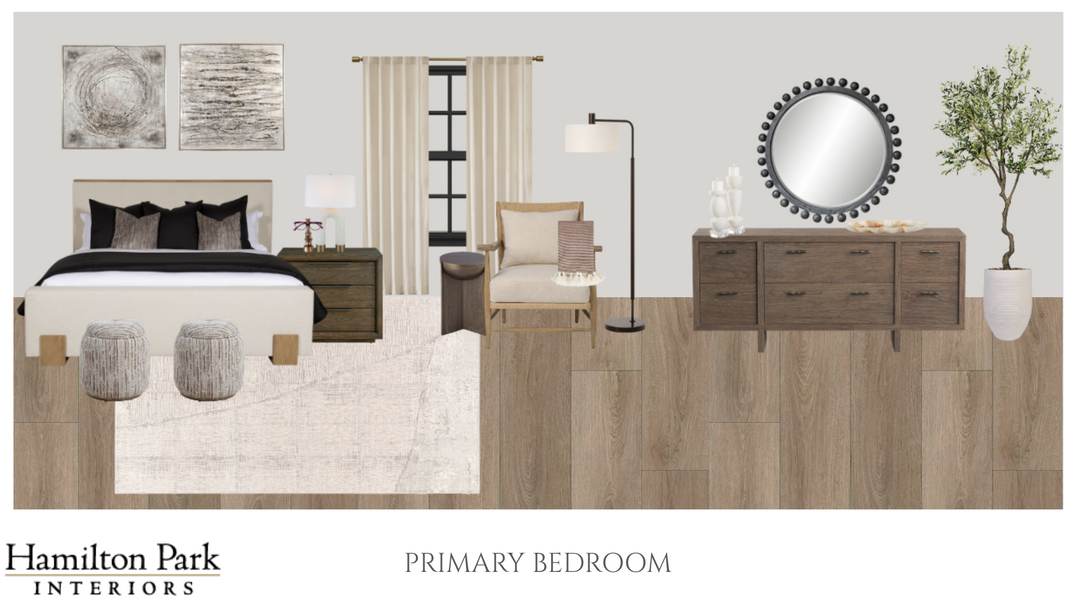 Primary Bedroom E-Design Services