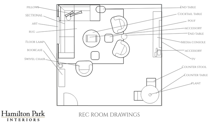 Rec/Game Room E-Design Services