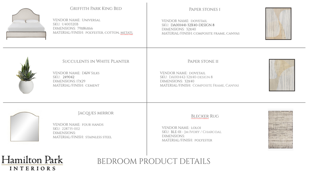 Bedroom E-Design Services