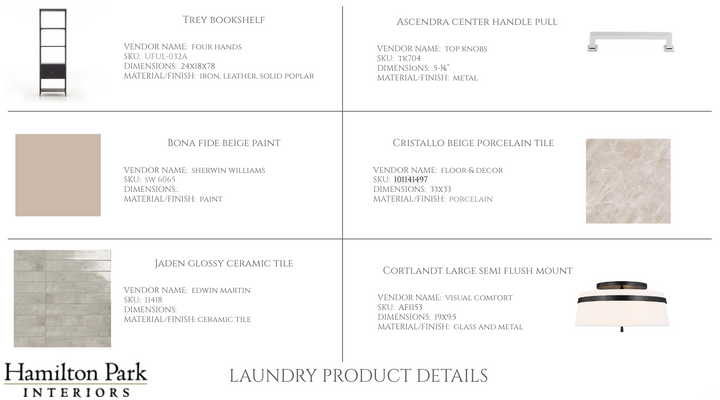 Laundry Room E-design Service