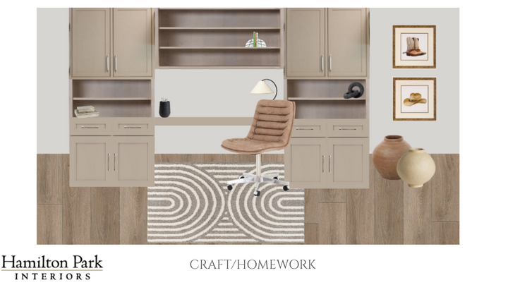 Craft/Homework Room E-design Service
