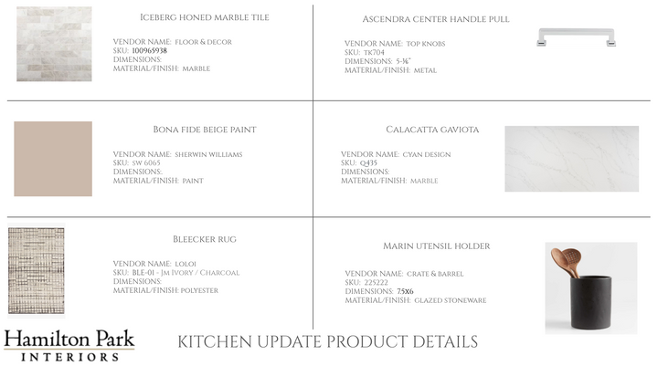 Kitchen Update E-design Service