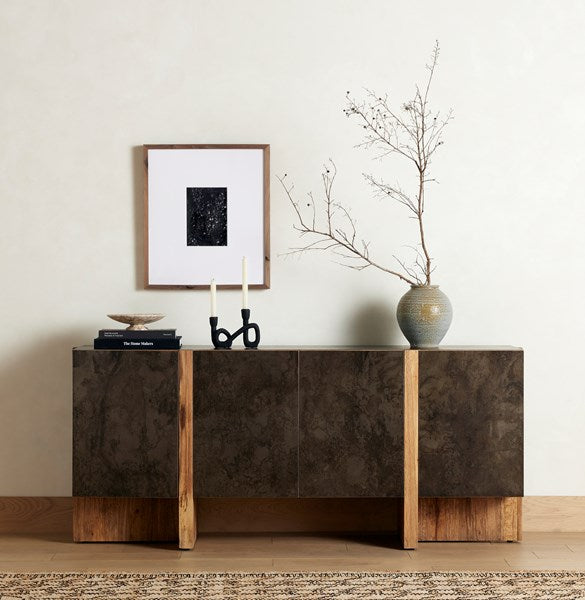 BINGHAM SIDEBOARD-RUSTIC OAK VENEER