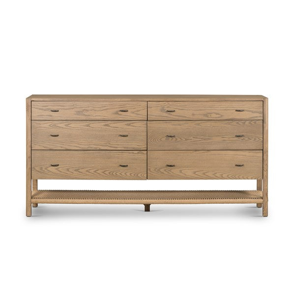 ZUMA 6 DRAWER DRESSER-DUNE ASH