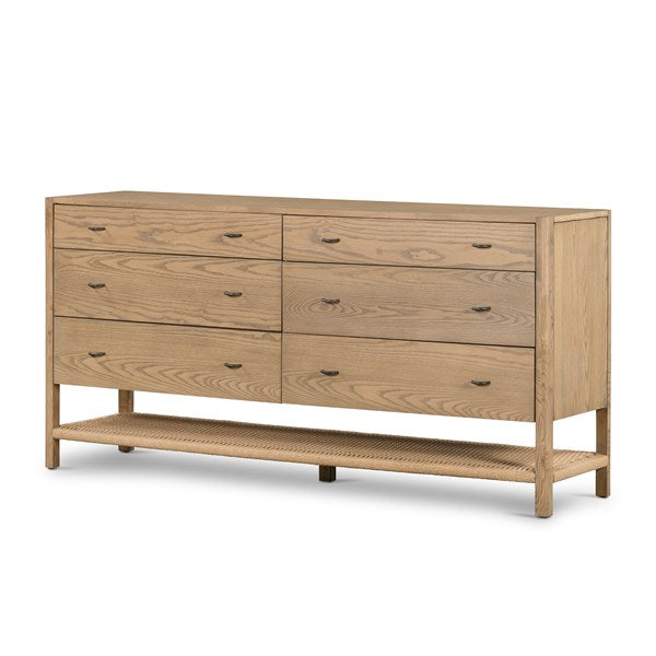 ZUMA 6 DRAWER DRESSER-DUNE ASH