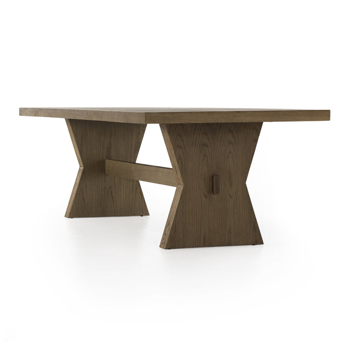 TIA DINING TABLE 108"-DRIFTED OAK SOLID