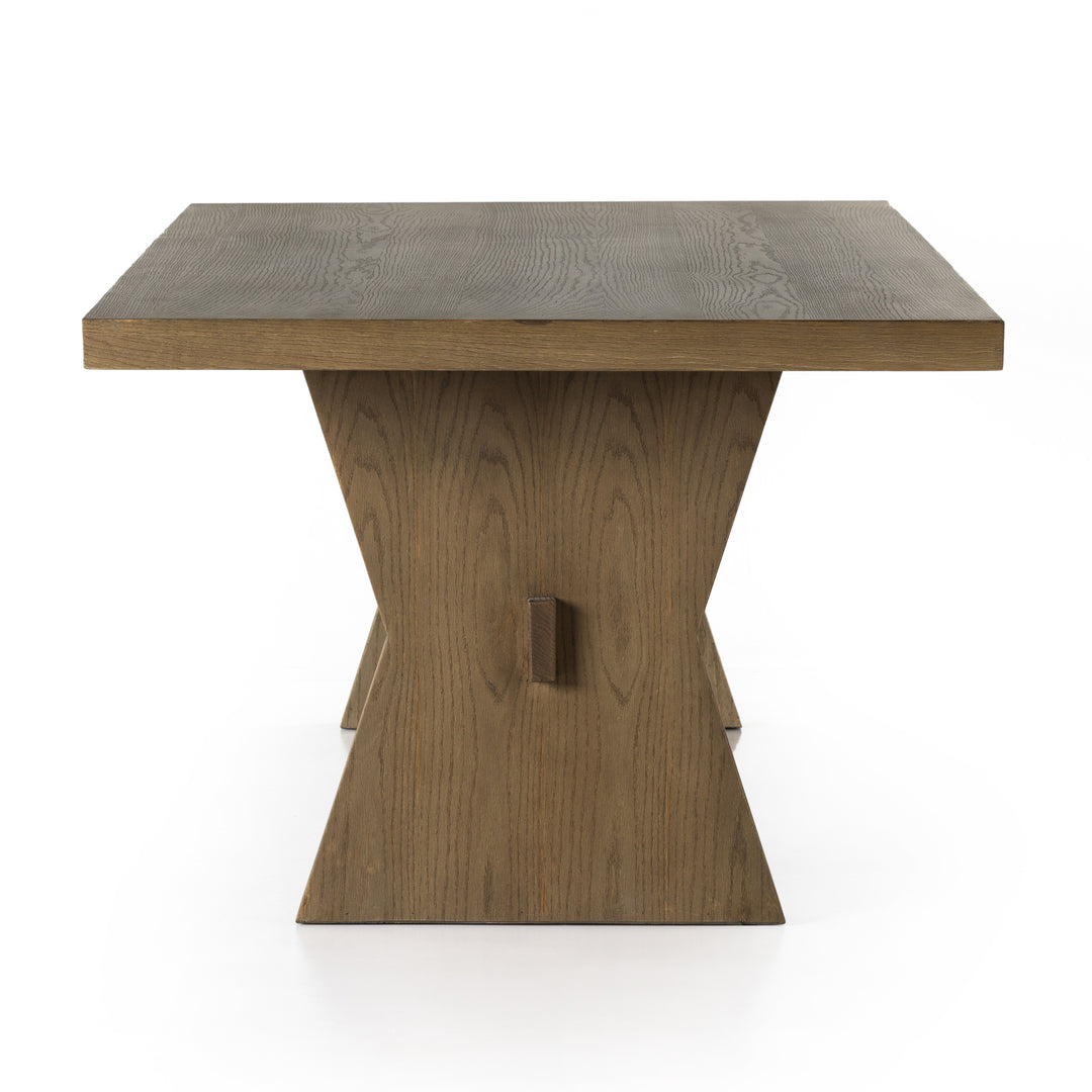 TIA DINING TABLE 108"-DRIFTED OAK SOLID