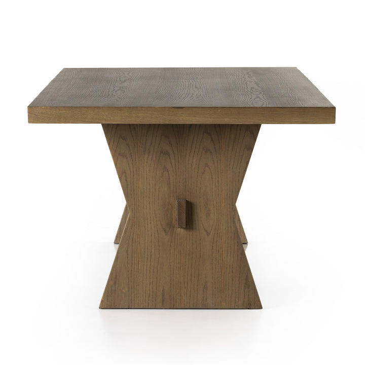 TIA DINING TABLE 108"-DRIFTED OAK SOLID