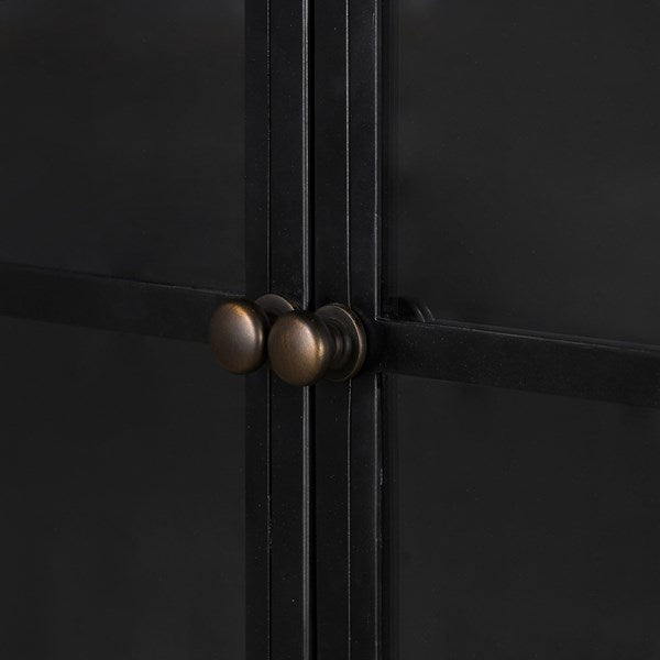 BELMONT WIDE METAL CABINET-BLACK