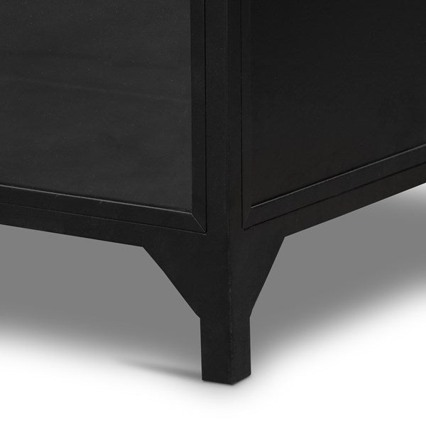 BELMONT WIDE METAL CABINET-BLACK