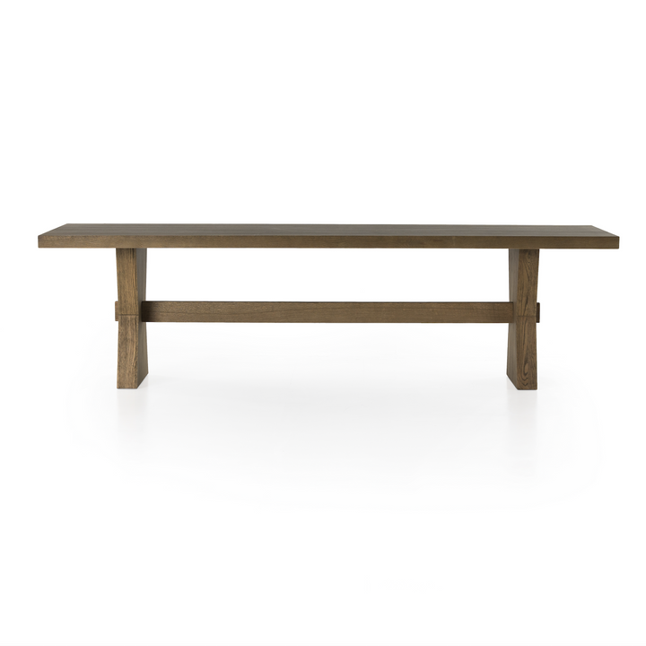 TIA DINING TABLE 108"-DRIFTED OAK SOLID